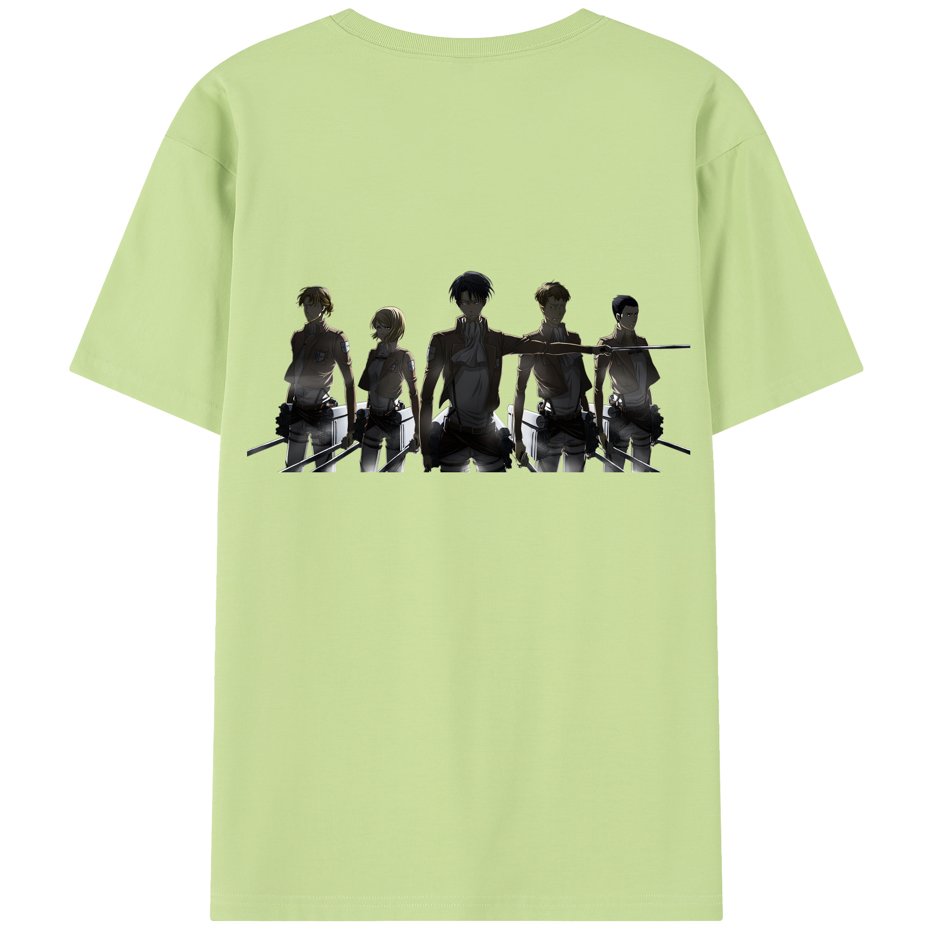 （画像用） 進撃の巨人 Attack on Titan 綿100％半袖Tシャツ（背面プリント）